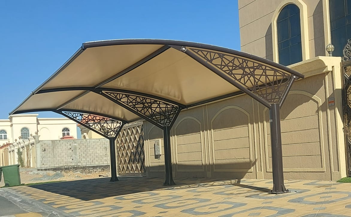 Mashrabiya-inspired Arch Design Car Parking Shade